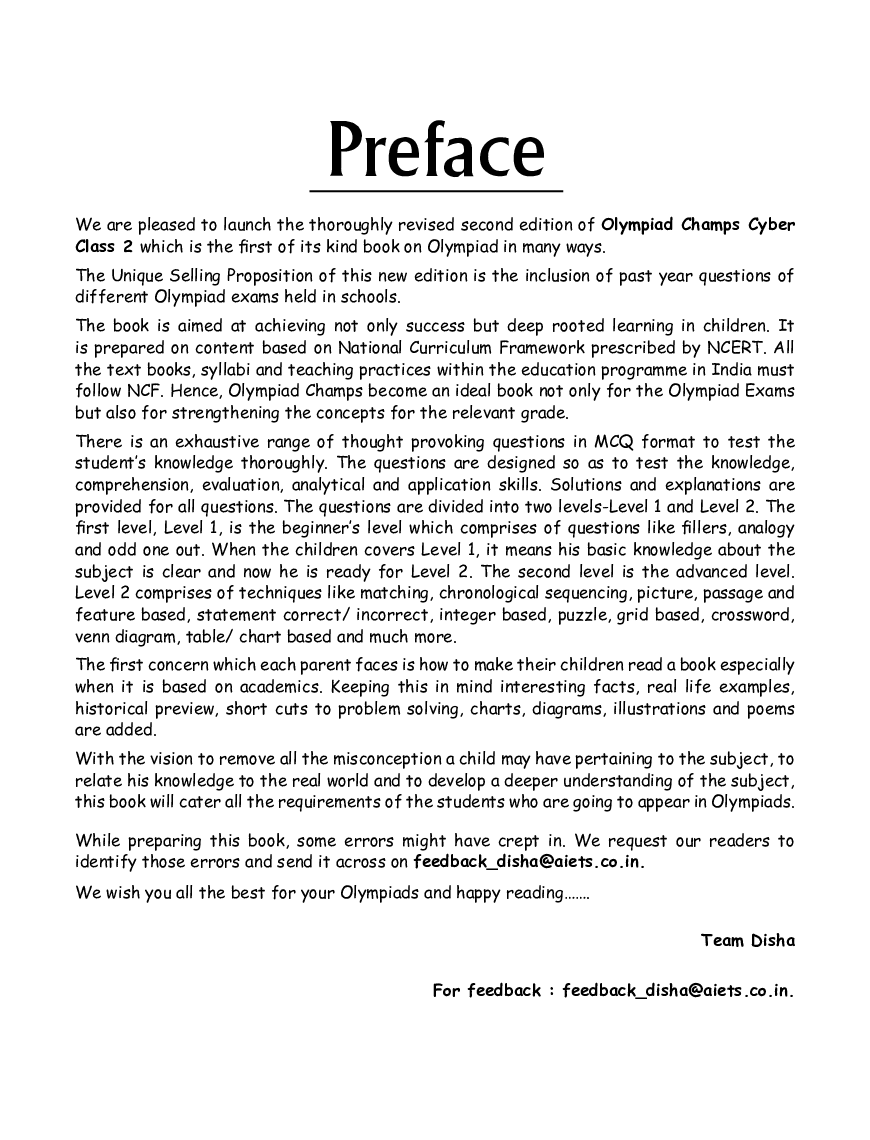 Olympiad Champs Cyber Class 2 With Past Olympiad Questions  2nd Edition - Page 4