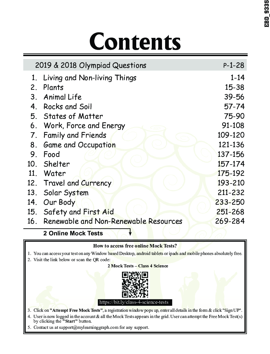 Olympiad Champs Science Class 4 With Past Olympiad Questions 4th Edition - Page 5