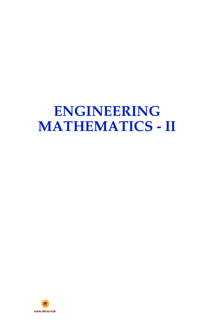 Engineering Mathematics - II - Page 2