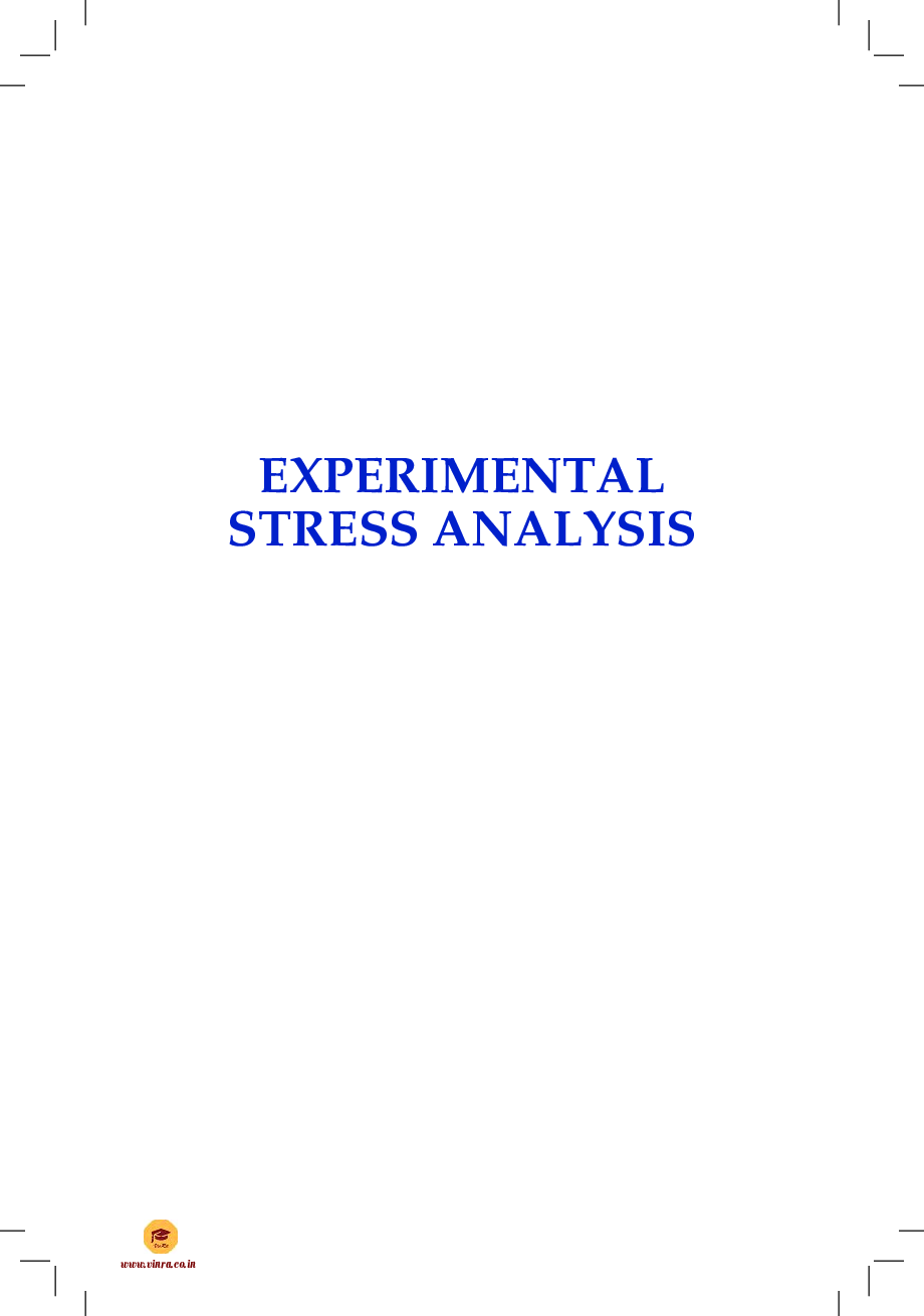 Experimental Stress Analysis - Page 2