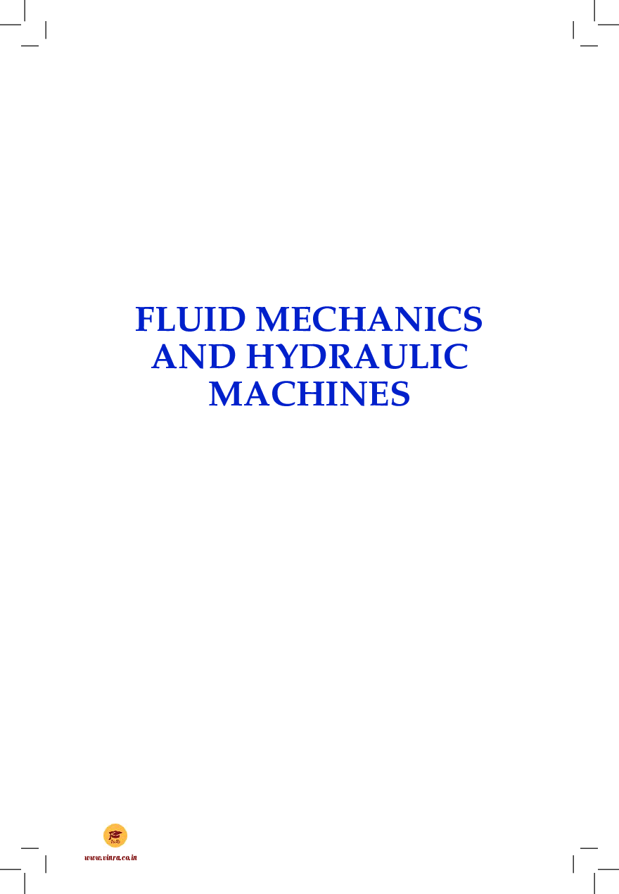 Fluid Mechanics and Hydraulic Machines - Page 2
