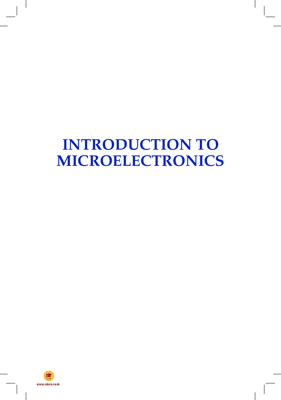 Introduction to Microelectronics - Page 2