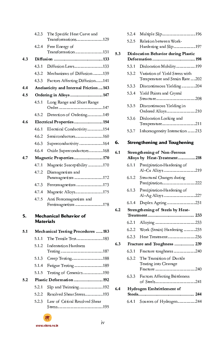Introduction to Physical Metallurgy & Engineering Materials - Page 5