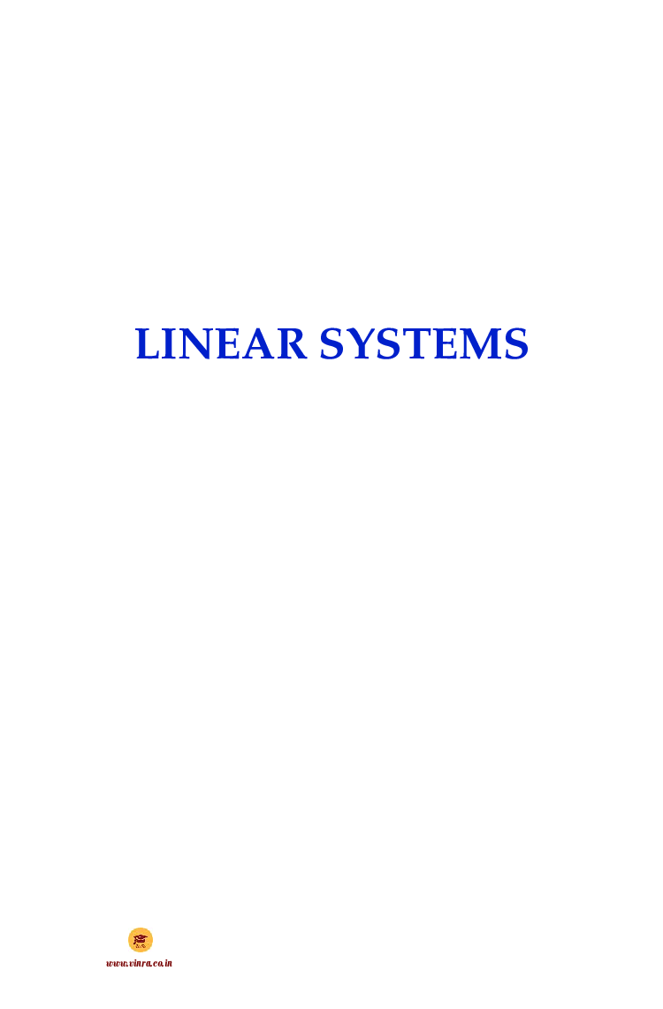 Linear Systems - Page 2