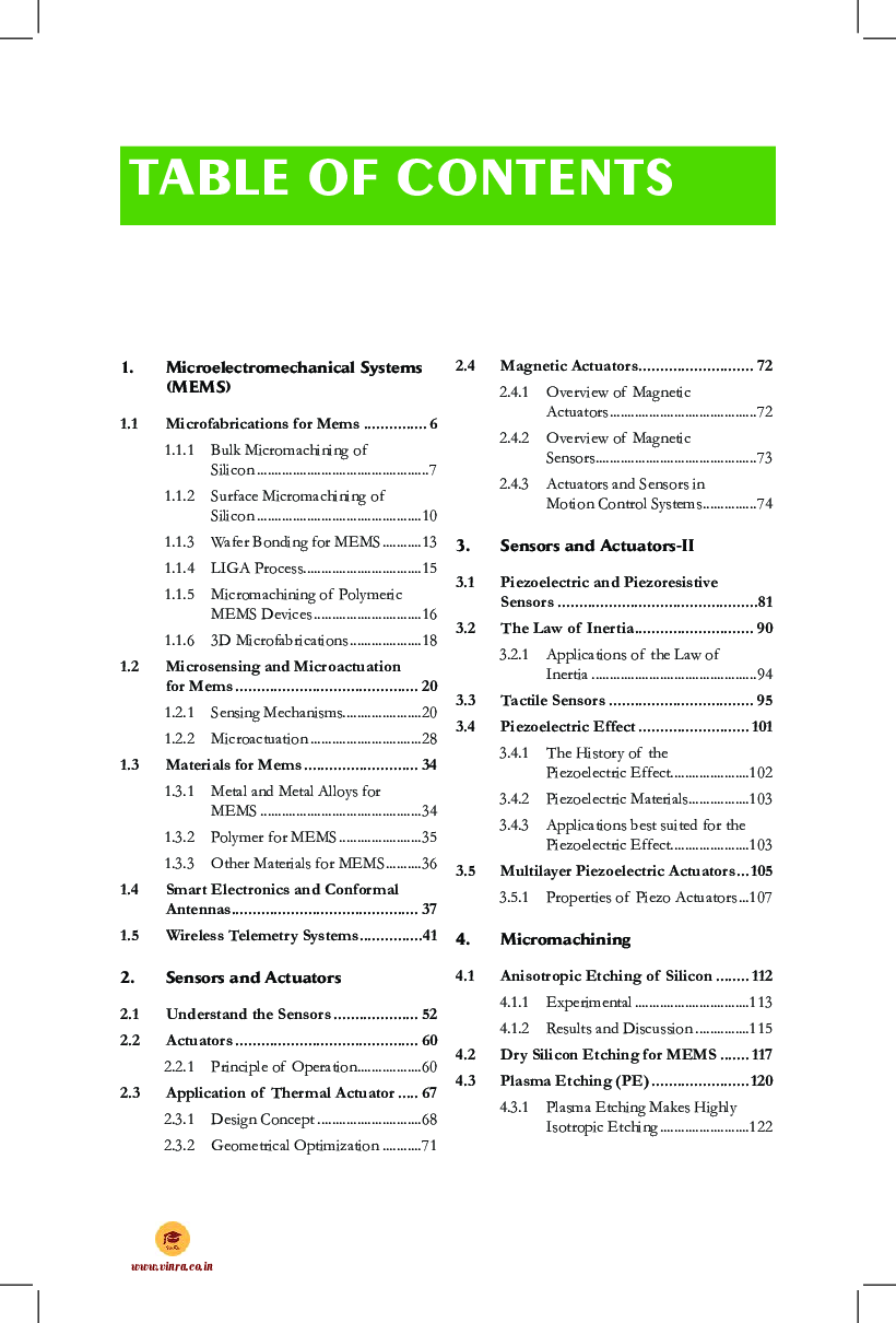 Micro Electro Mechanical Systems (MEMS) - Page 4