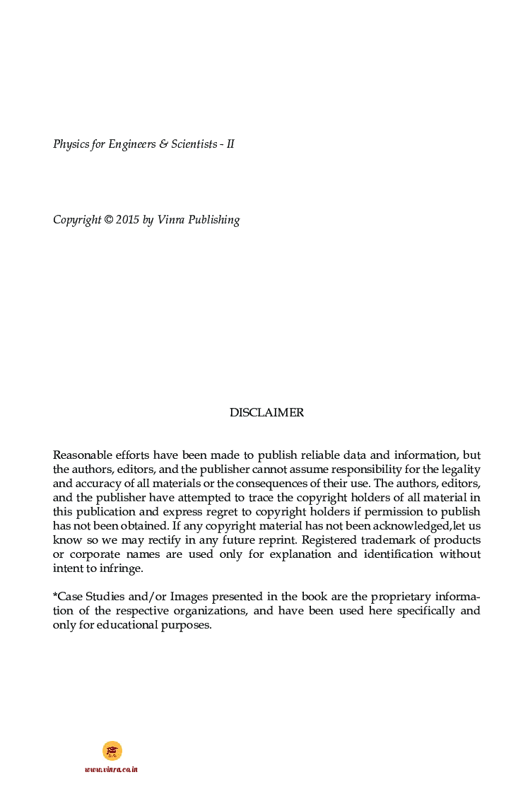 Physics for Engineers & Scientists - II - Page 3