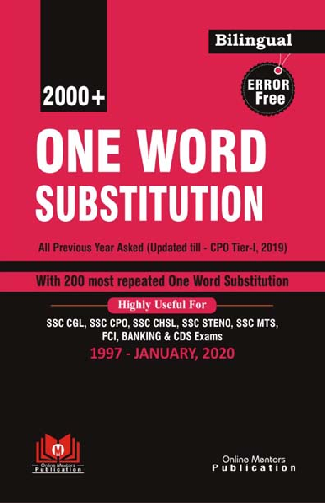 Error Free 2000+ One Word Substitution - Page 1
