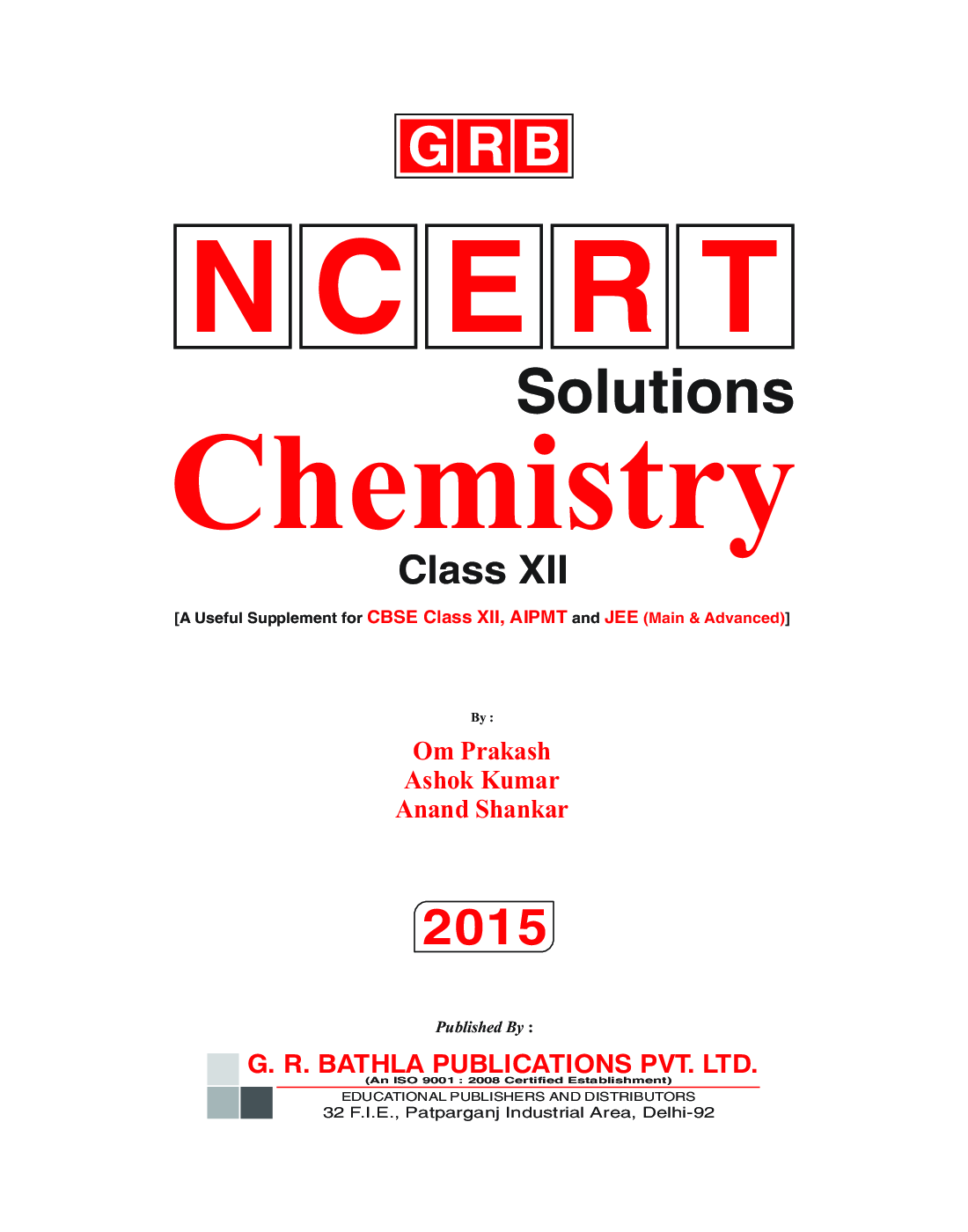 NCERT Solutions Chemistry For Class - XII - Page 2