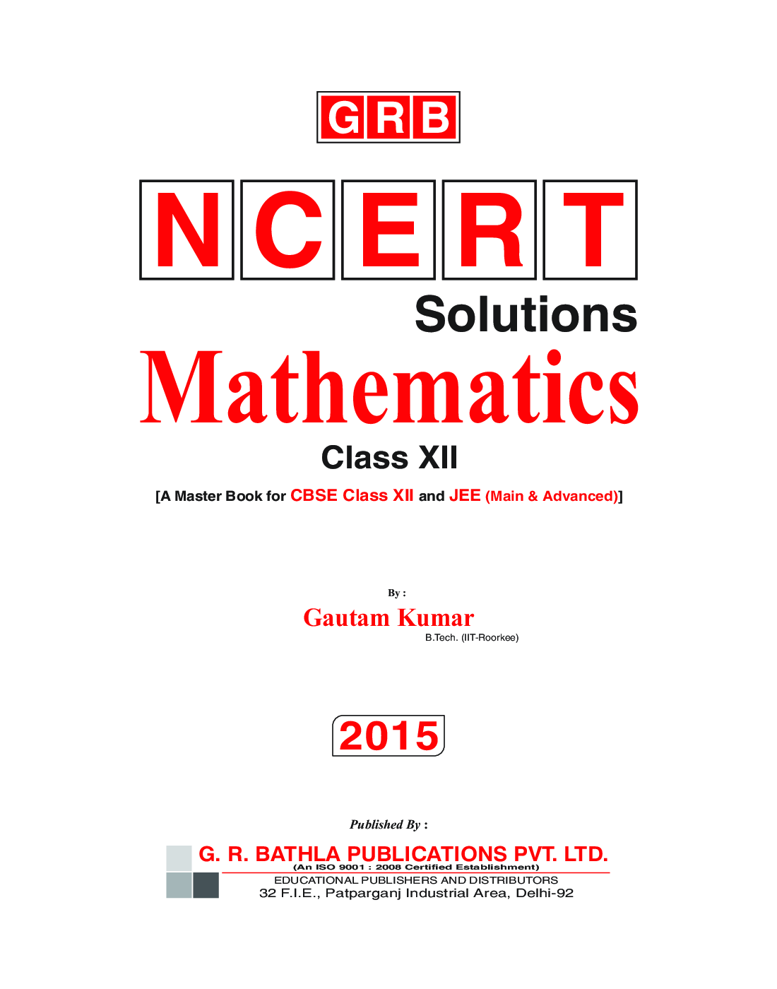 NCERT Solutions Mathematics For Class - XII - Page 2
