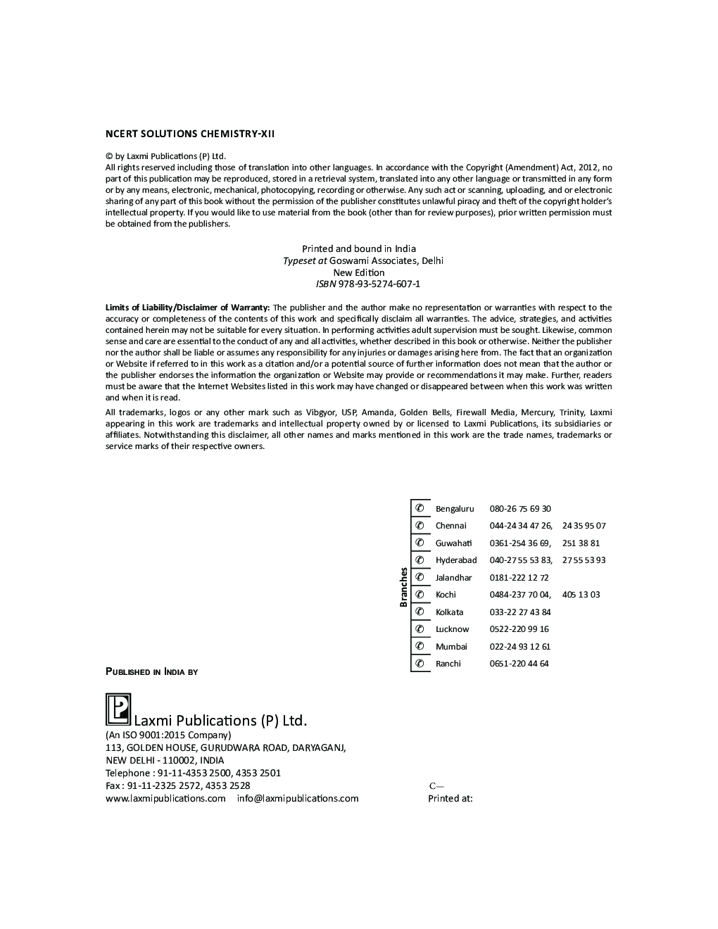 Stay Ahead With NCERT Solutions Chemistry For Class - XII - Page 5
