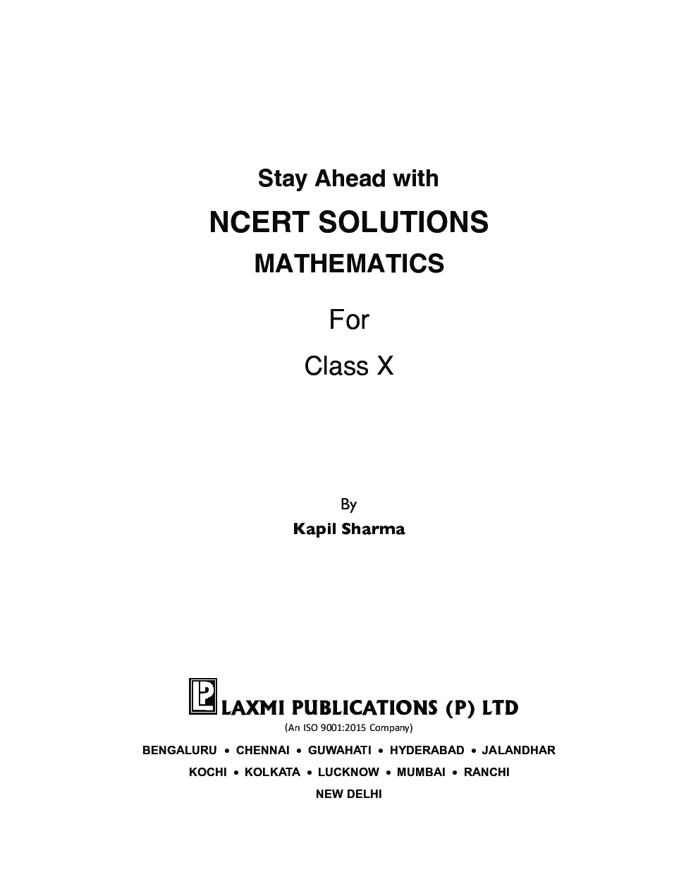 Stay Ahead With NCERT Solutions Mathematics For Class - X - Page 4