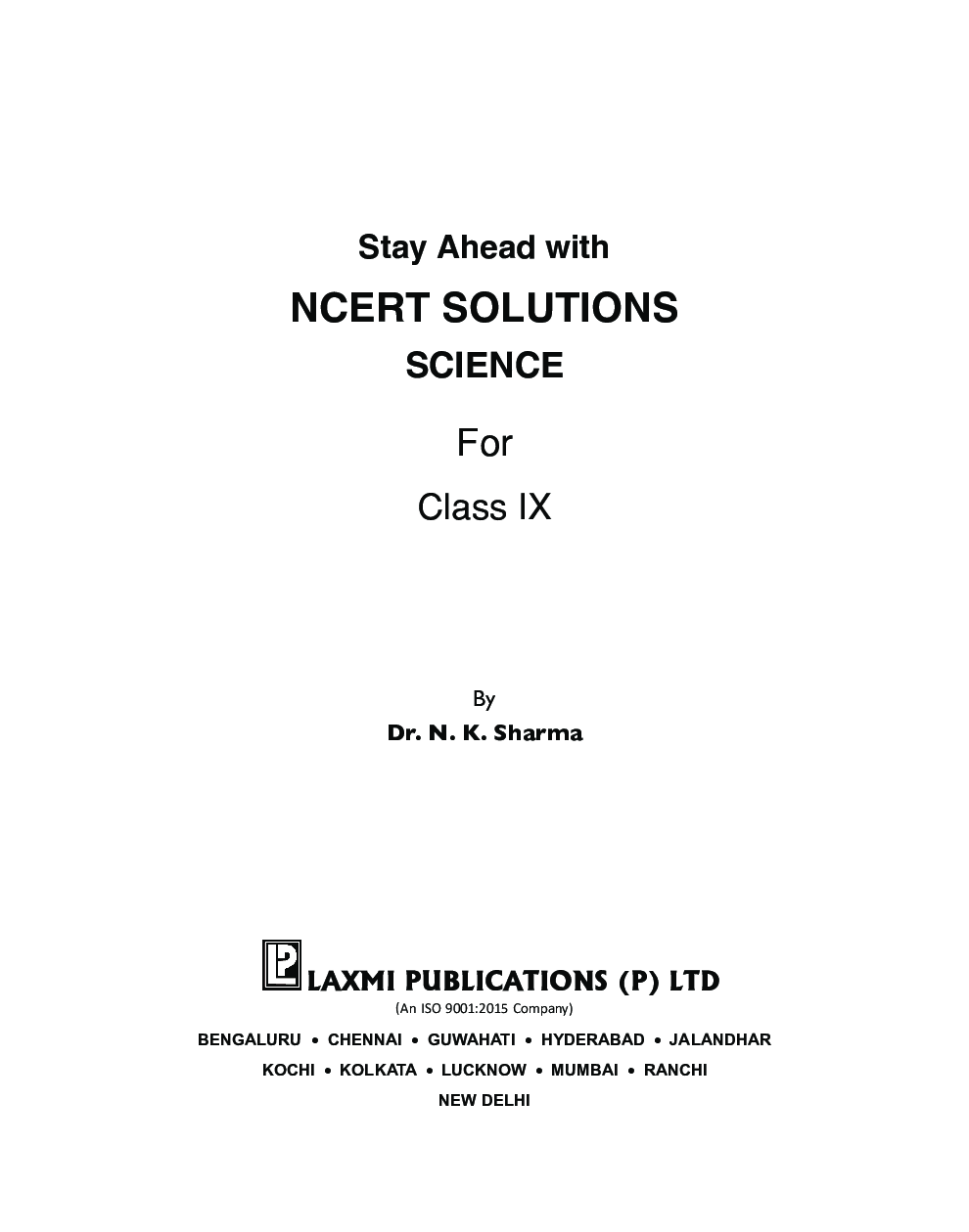 Stay Ahead With NCERT Solutions Science For Class - IX - Page 4