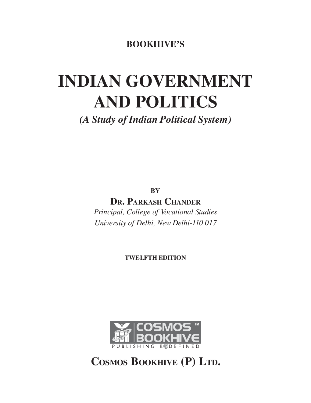 Indian Government and Politics (A Study Of Indian Political System) - Page 2