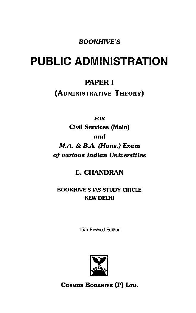 Public Administration Part-I (Administrative Theory) - Page 2
