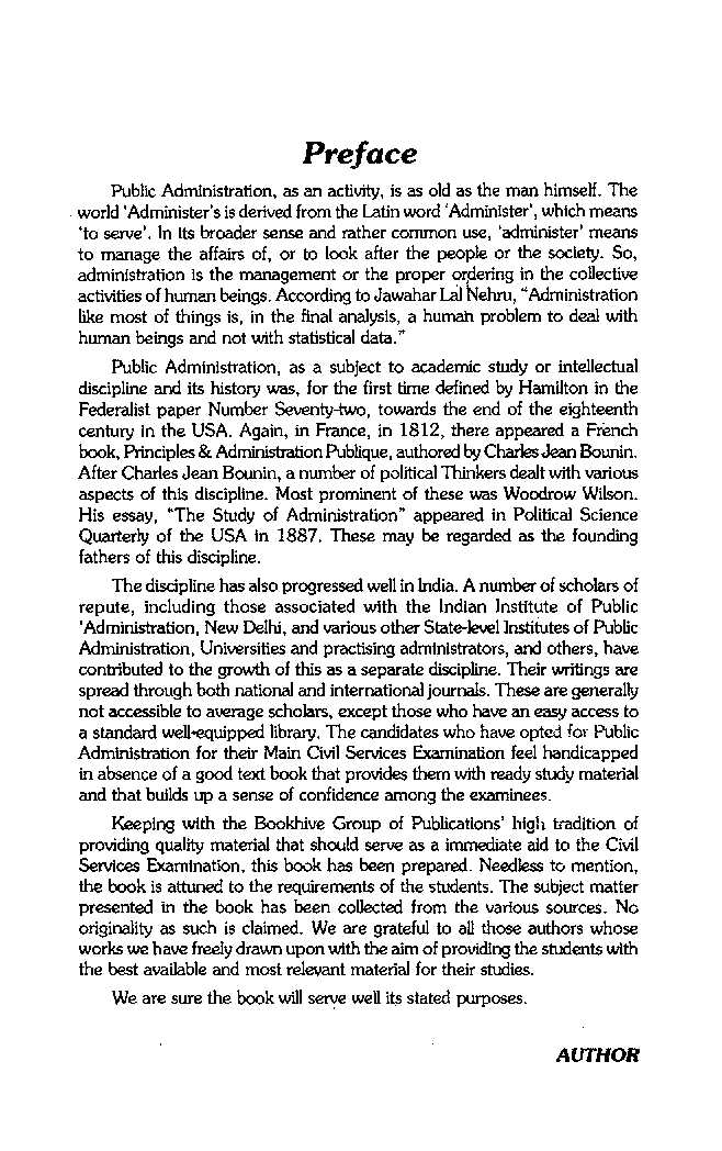 Public Administration Part-I (Administrative Theory) - Page 4