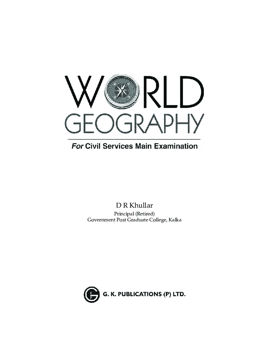 World Geography For Civil Services Main Examination - Page 4
