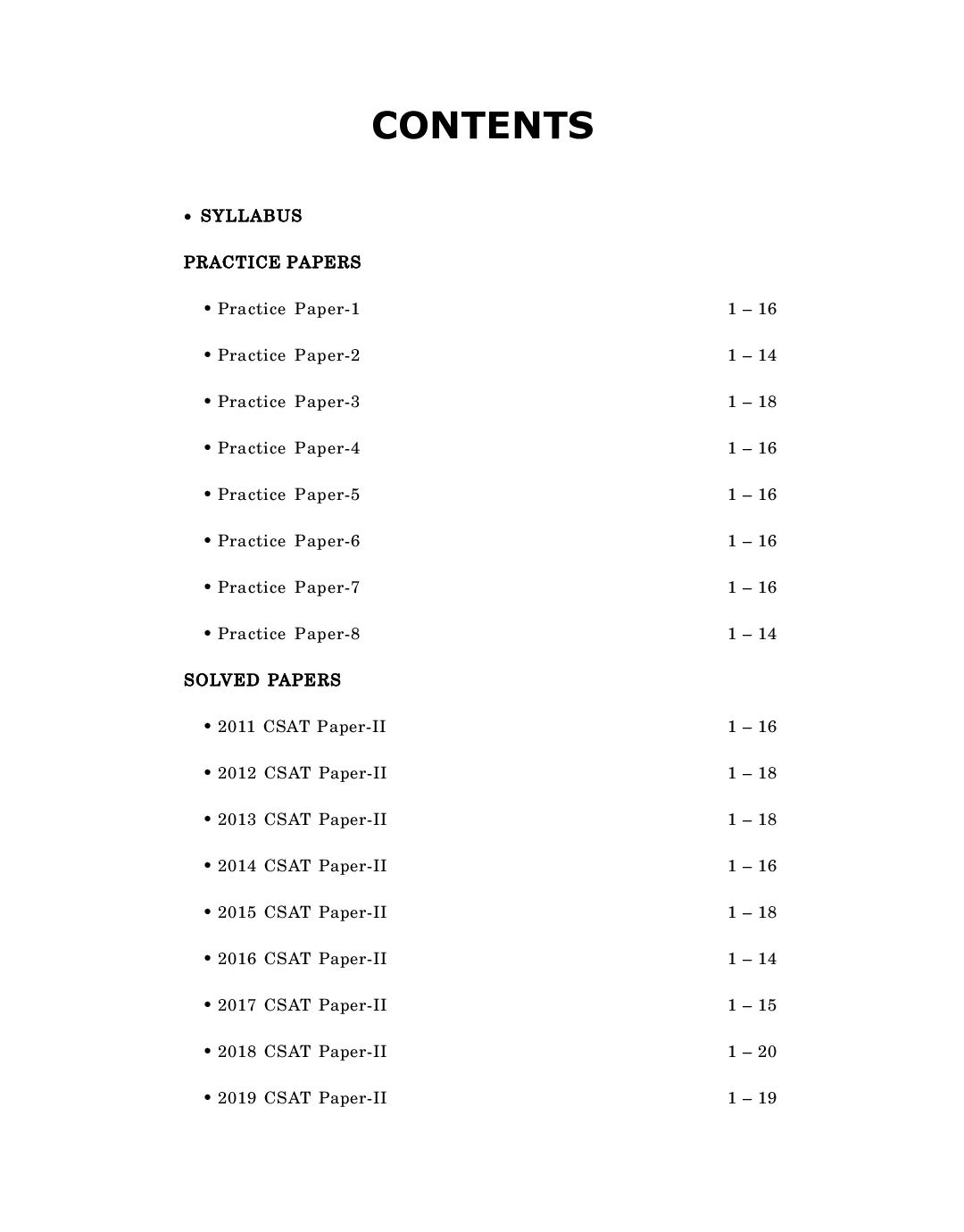 UPSC 17 Practice Papers General Studies Paper-II CSAT - Page 4