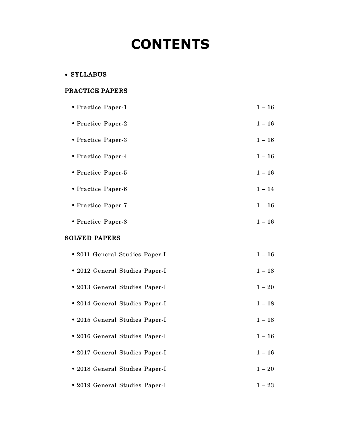 UPSC 17 Practice Papers General Studies Paper-I - Page 4