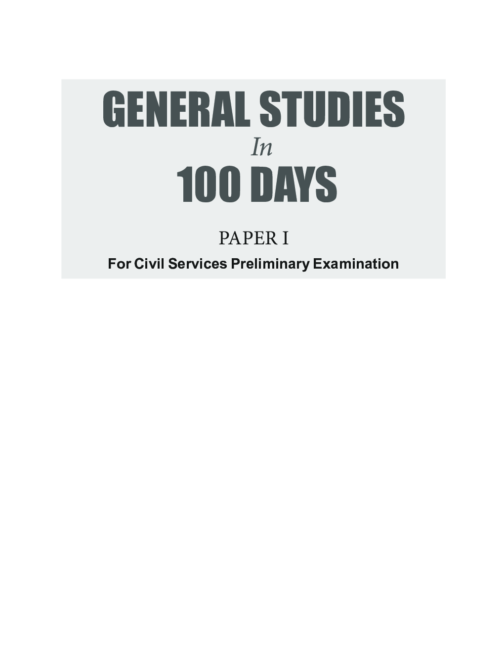General Studies Paper-I In 100 Days - Page 2