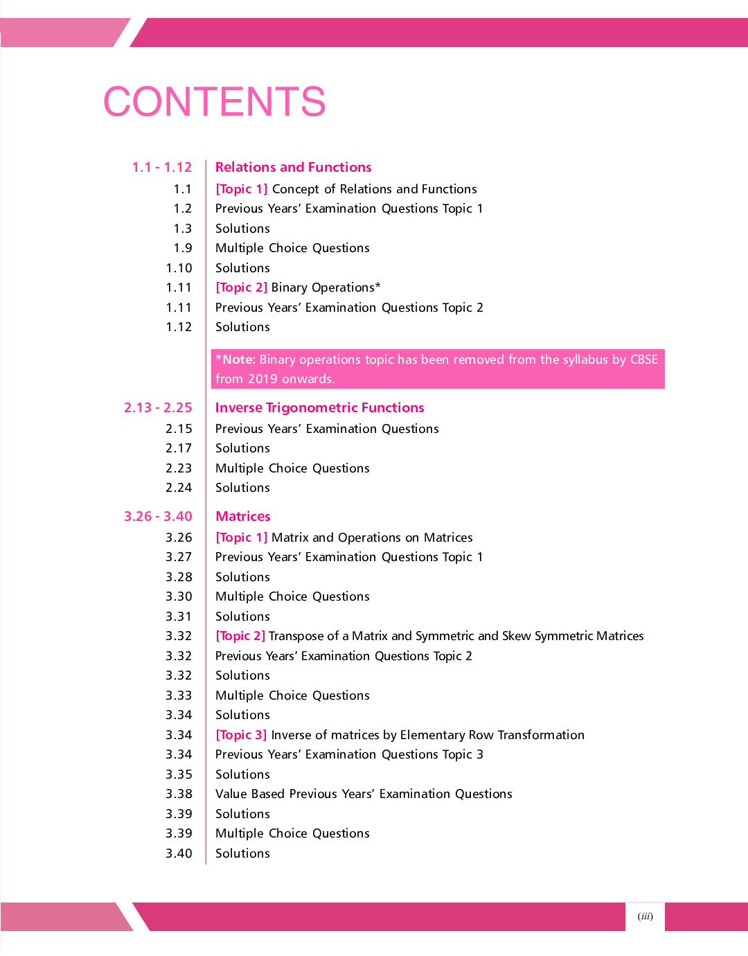 CBSE Chapter And Topicwise Solved Papers (2011-2020) Mathematics For Class 12 (2021 Exam) - Page 4