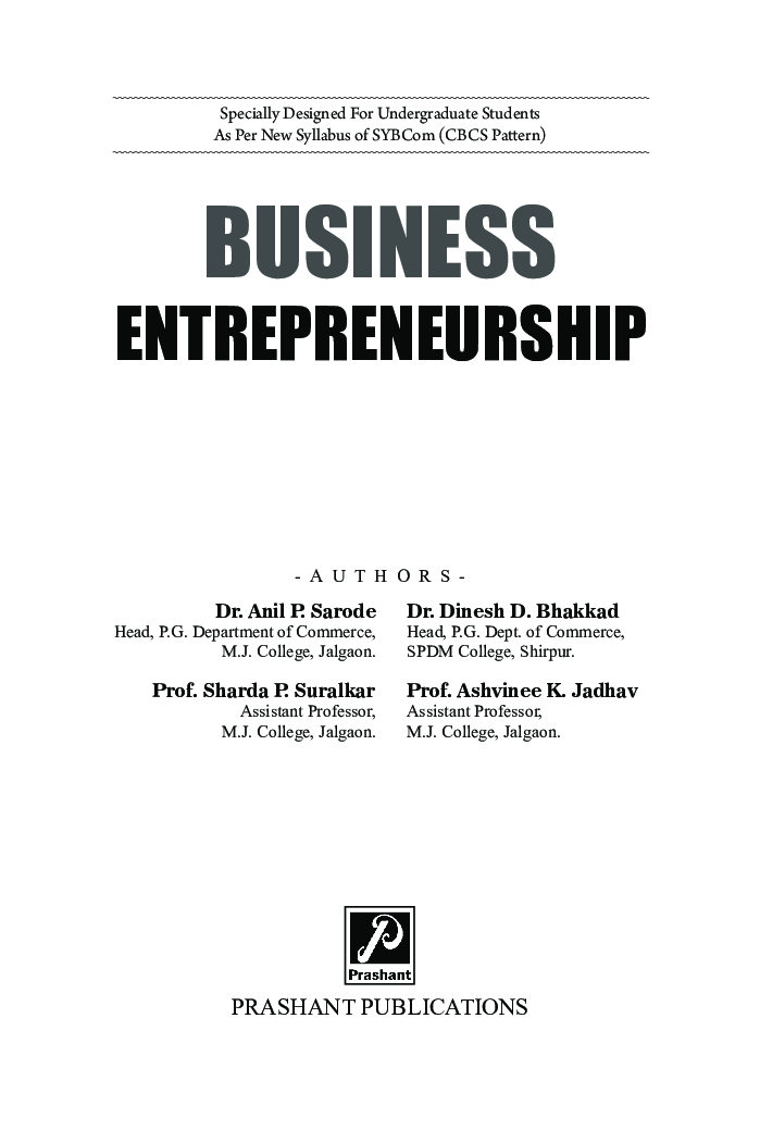 Business Entrepreneurship - Page 2