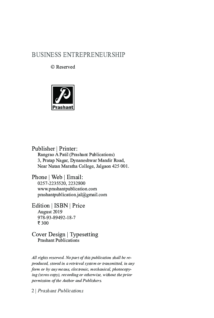 Business Entrepreneurship - Page 3