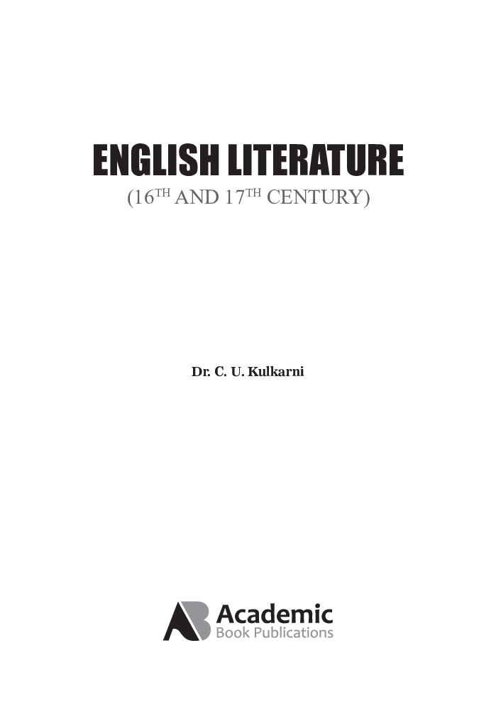 English Literature (16th And 17th Century) - Page 2