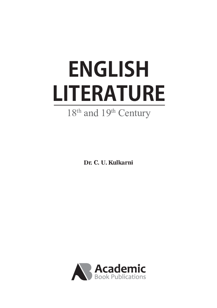 English Literature (18th And 19th Century) - Page 2