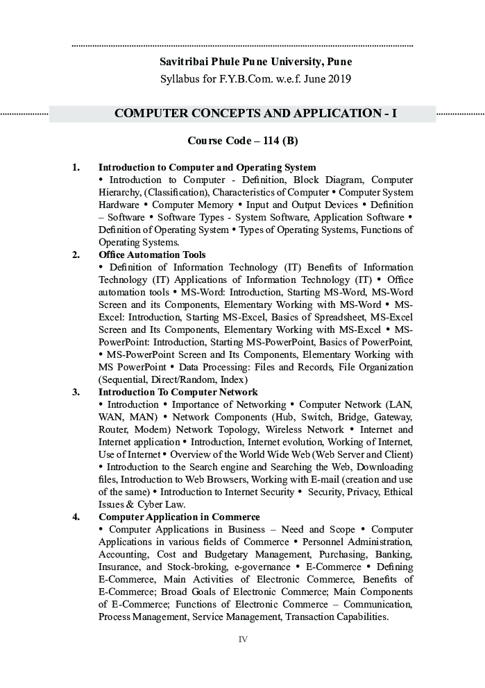 Computer Concepts and Application - I - Page 5