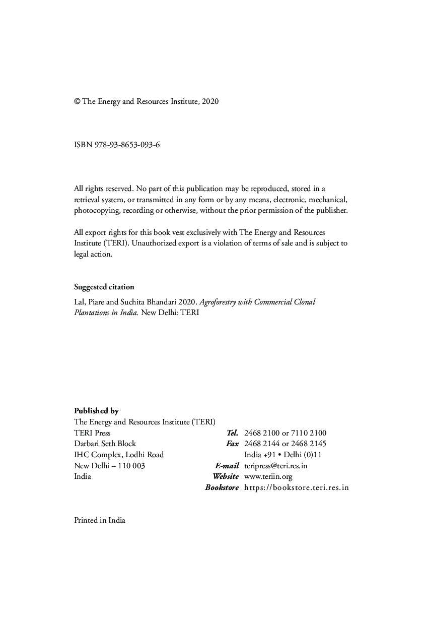 Agroforestry With Commercial Clonal Plantations In India - Page 5