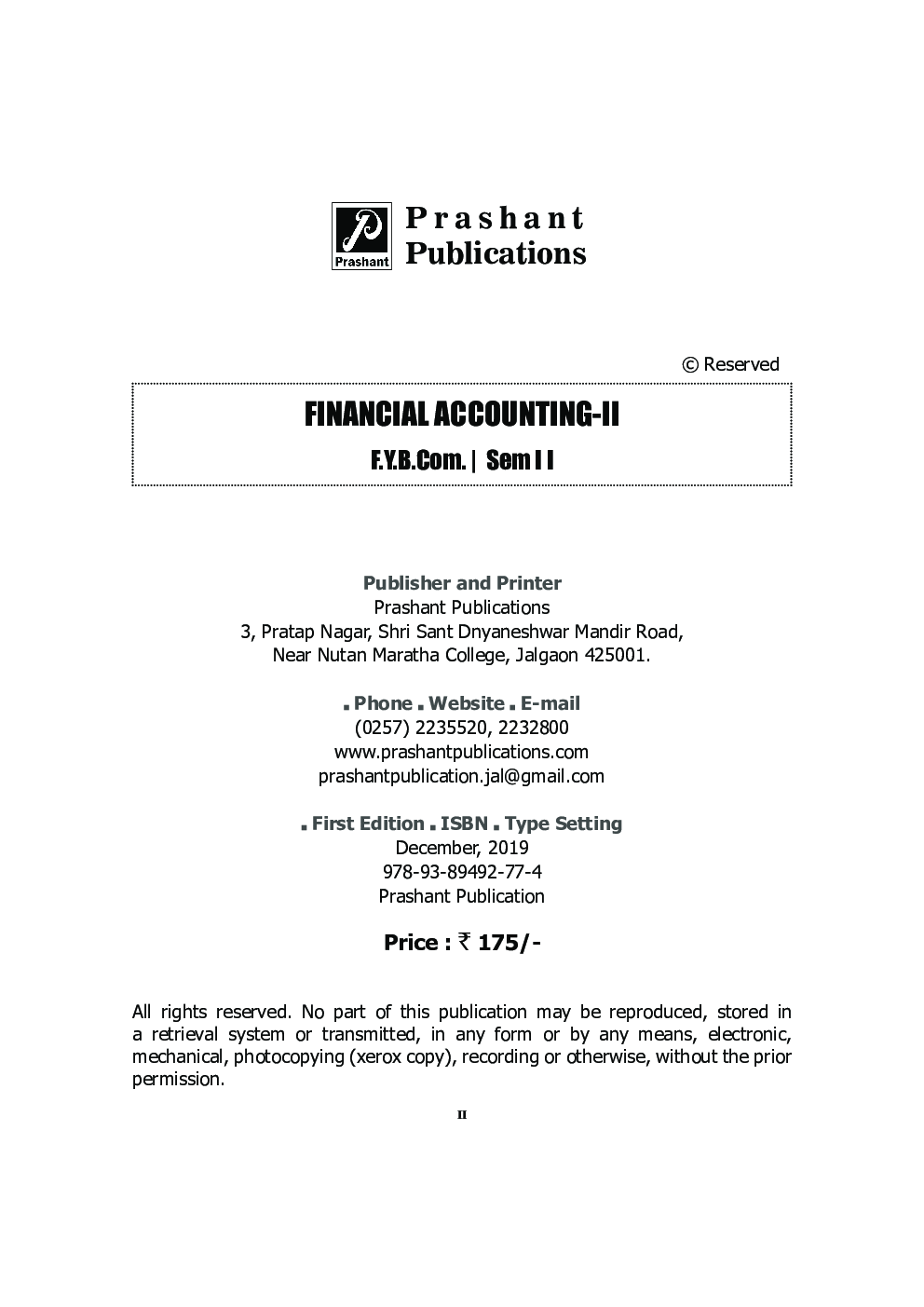 Financial Accounting-II - Page 3