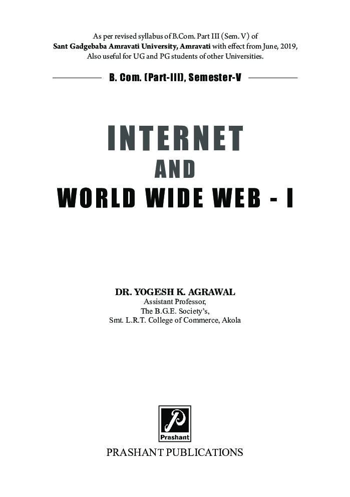 Internet and World Wide Web - I - Page 2