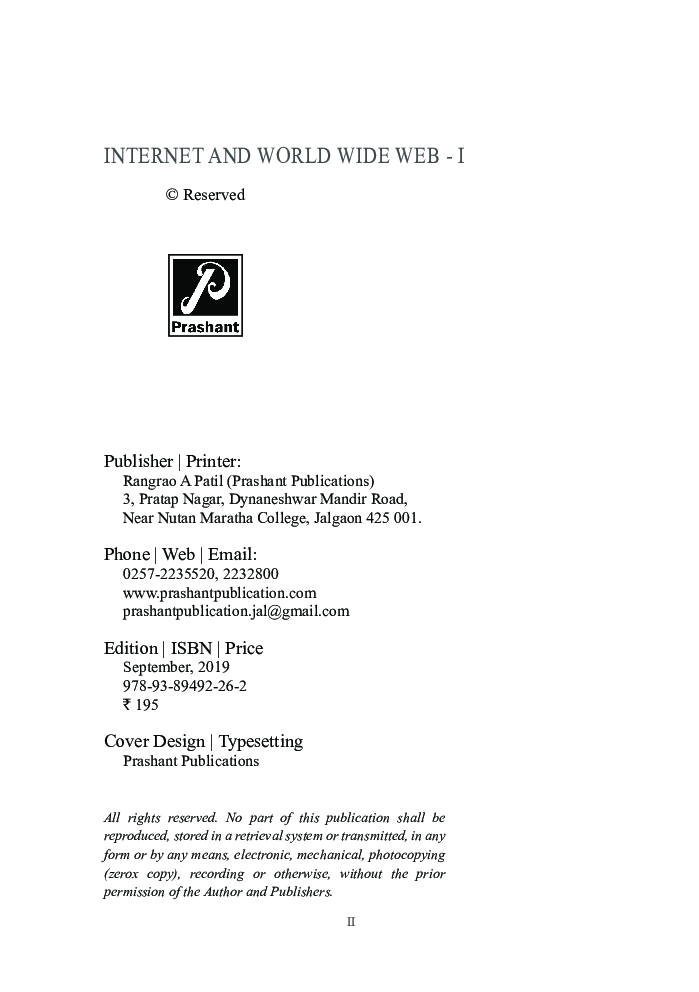 Internet and World Wide Web - I - Page 3