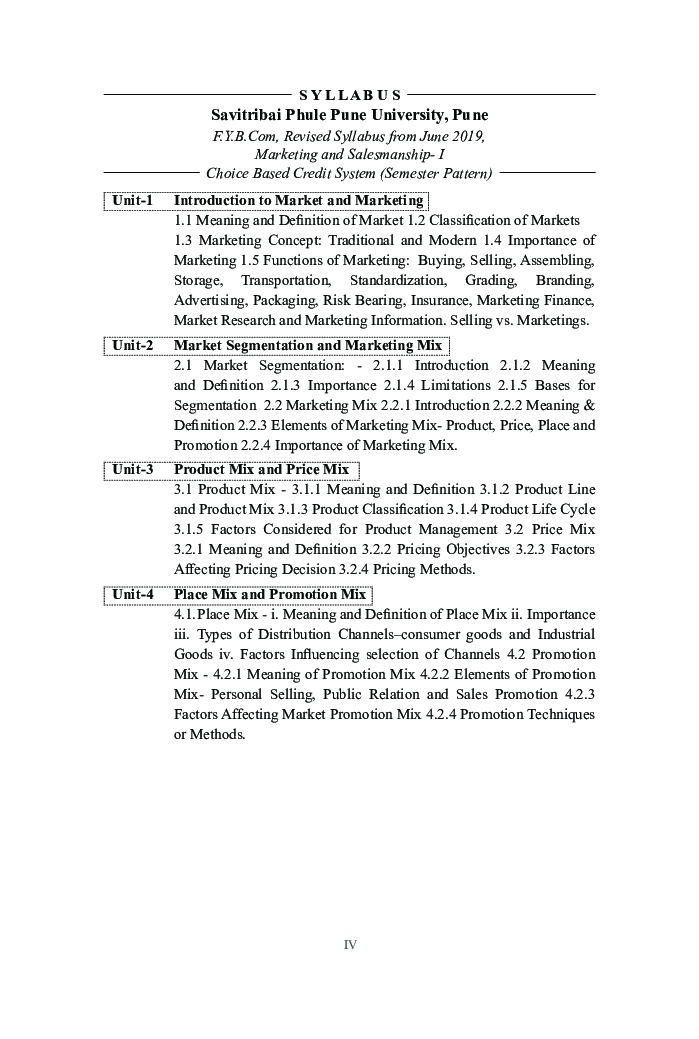 Marketing and Salesmanship (Part - I) - Page 5