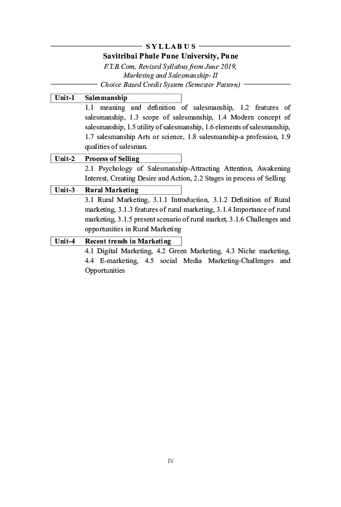 Marketing and Salesmanship (Part - II) - Page 5