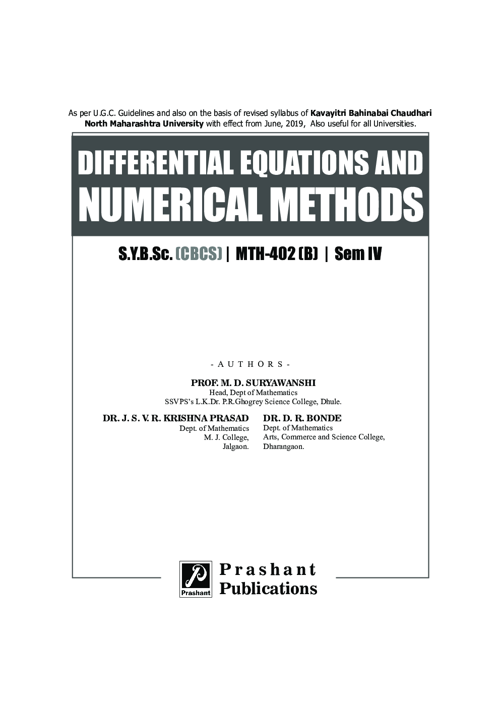 Differential Equations And Numerical Methods - Page 2