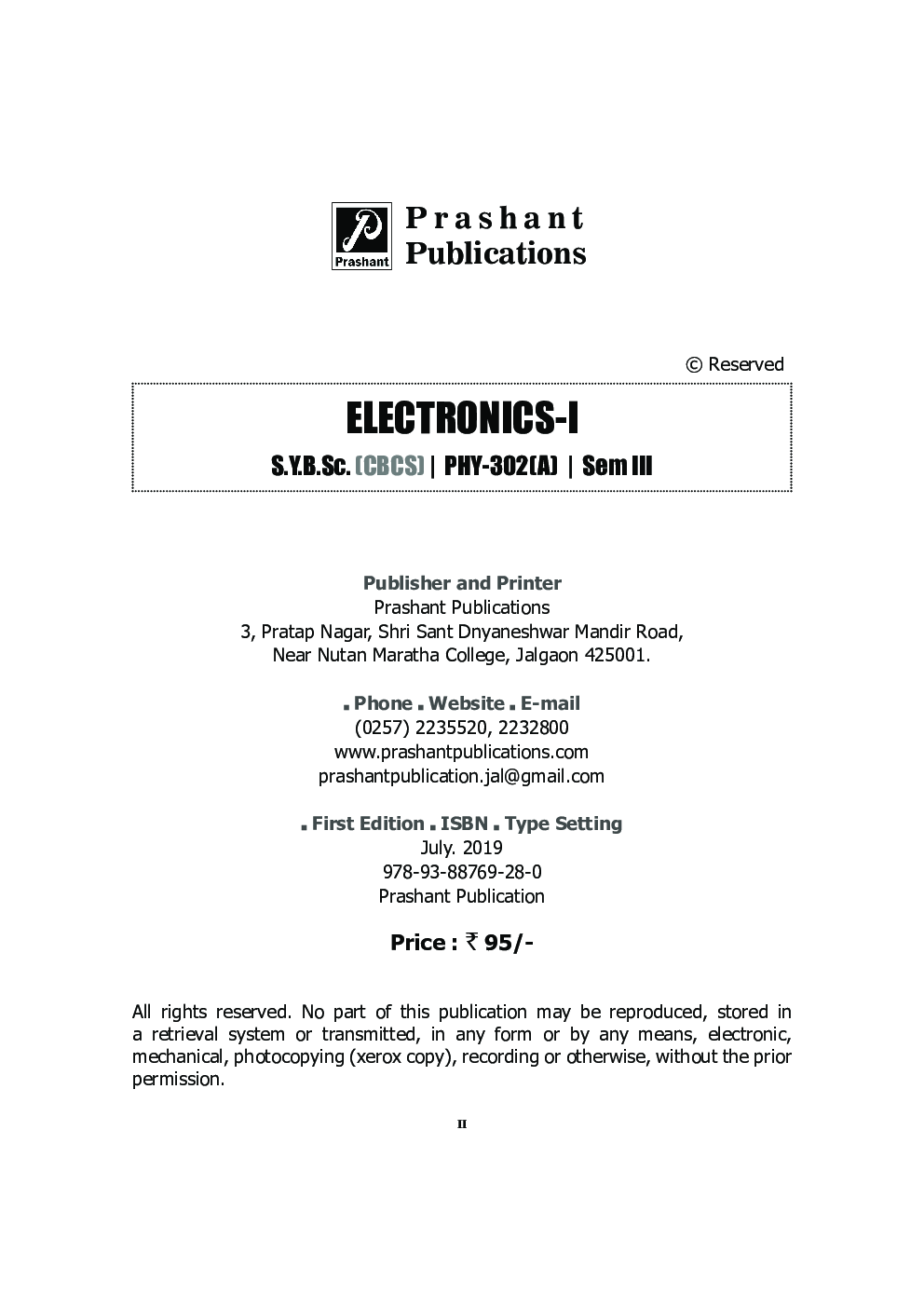 Electronics-I  - Page 3