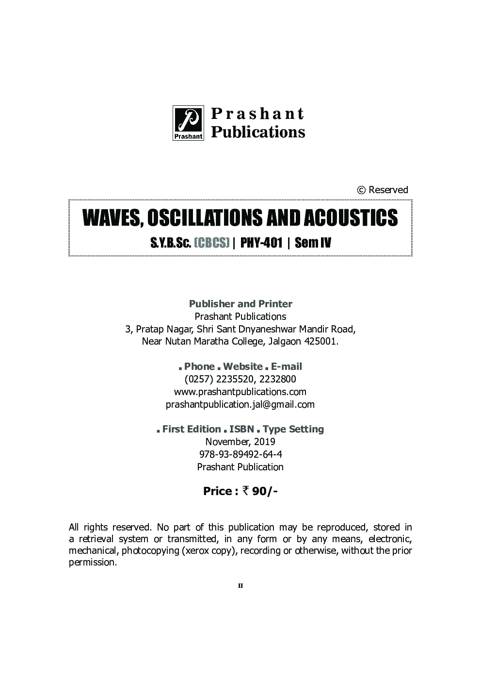 Waves, Oscillations And Acoustics - Page 3