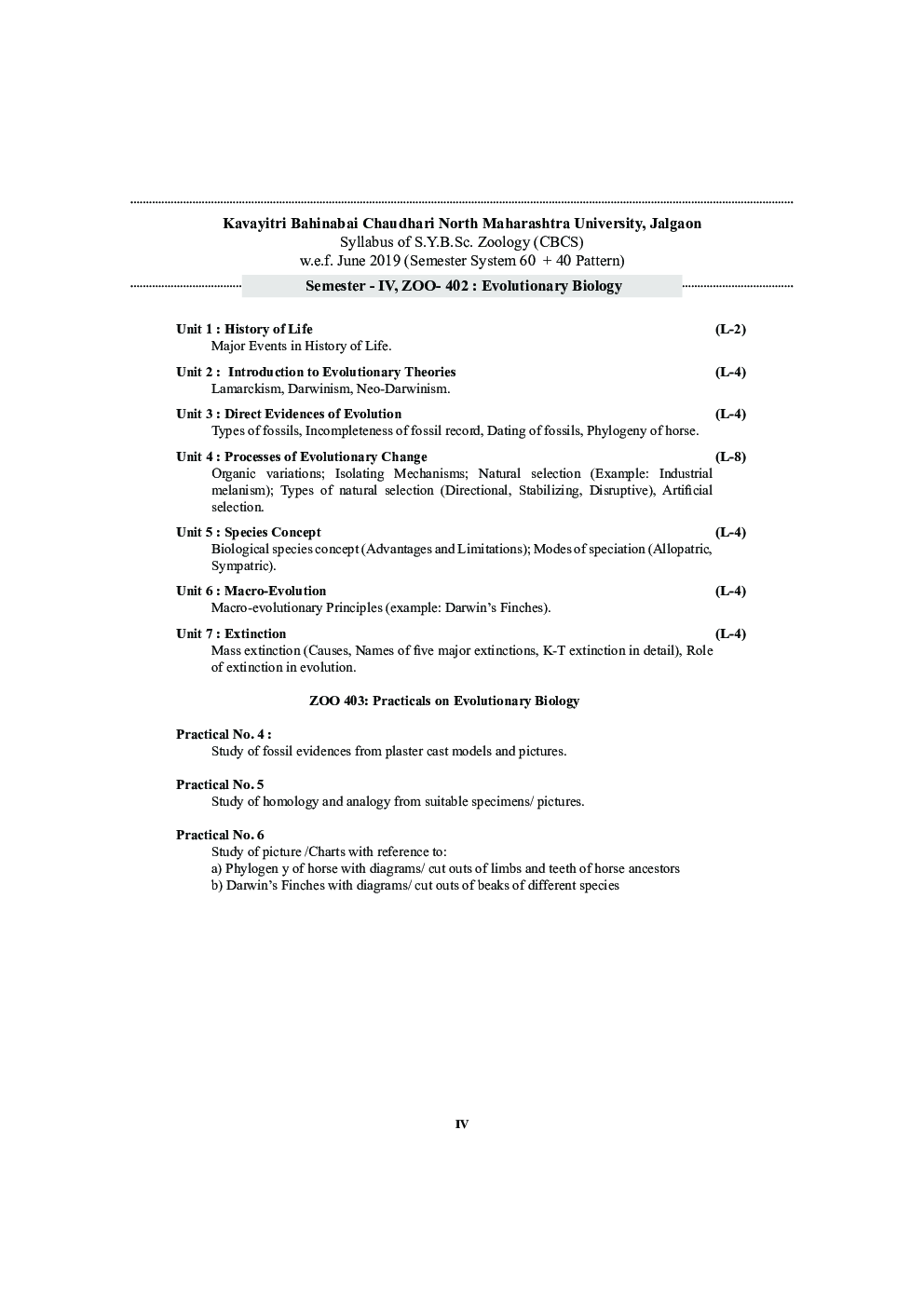 Evolutionary Biology With Practicals - Page 5