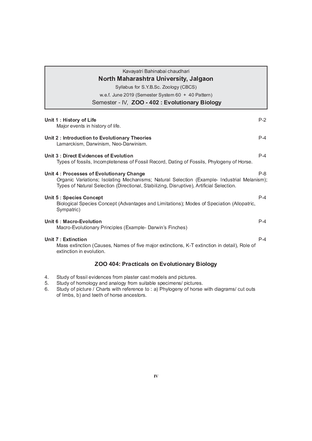 Evolutionary Biology With Practicals - Page 5