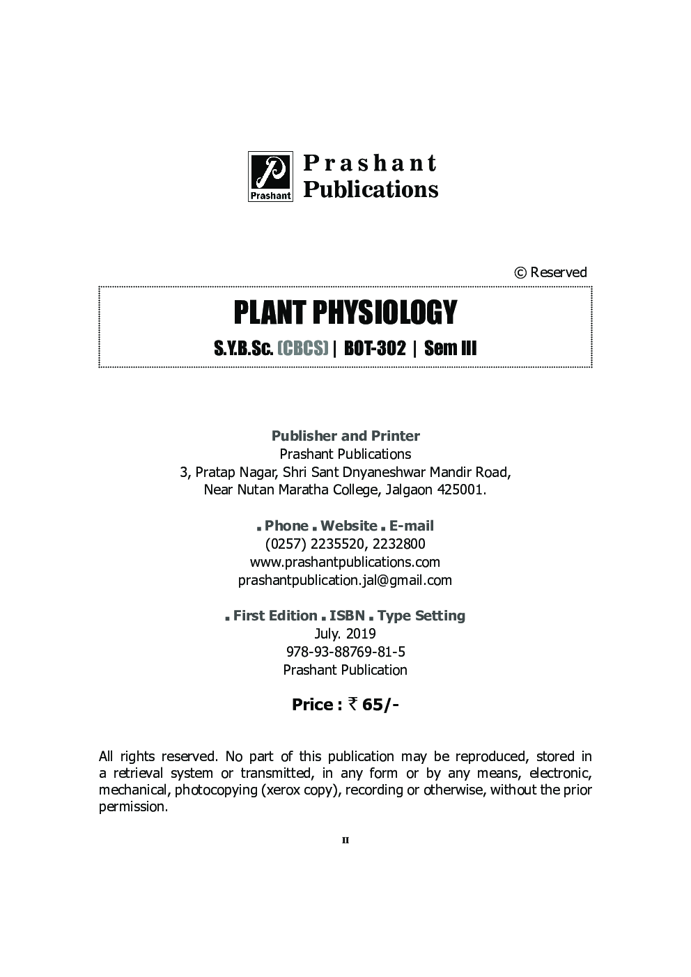 Plant Physiology - Page 3