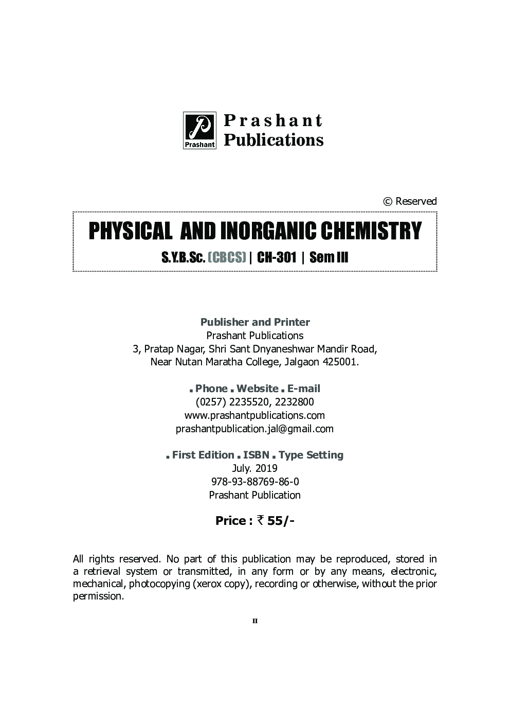 Physical & Inorganic Chemistry - Page 3