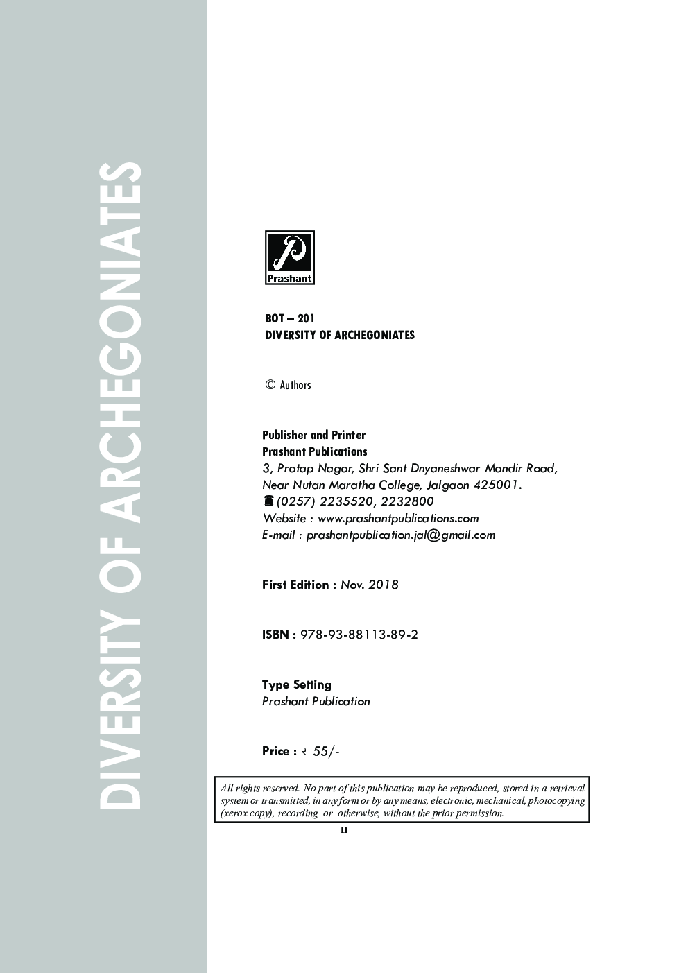 Diversity of Archegoniates  - Page 3