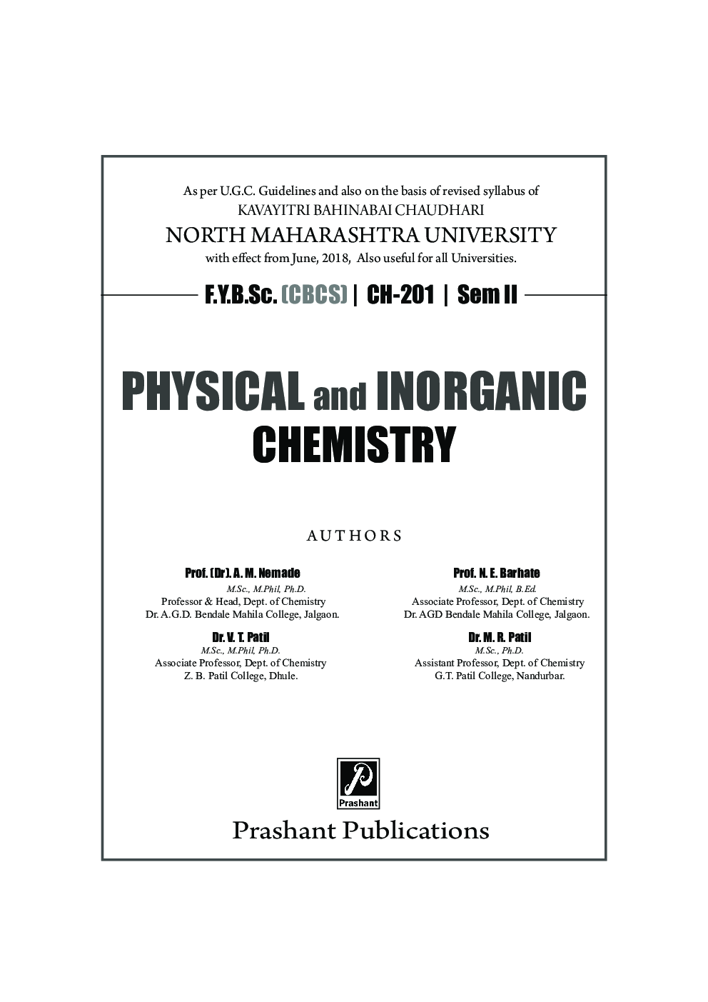 Physical & Inorganic Chemistry B.Sc Sem-II - Page 2