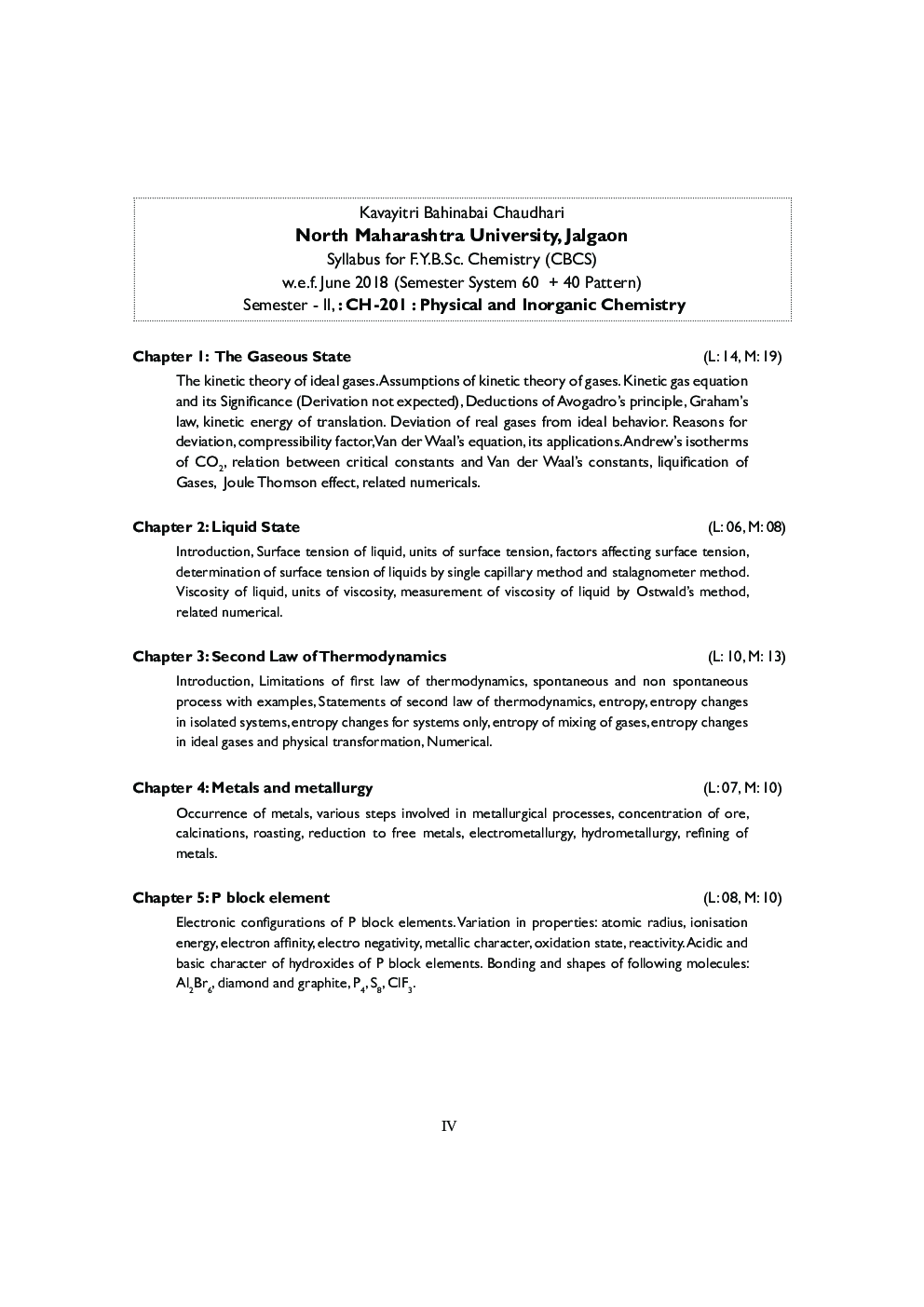 Physical & Inorganic Chemistry B.Sc Sem-II - Page 5