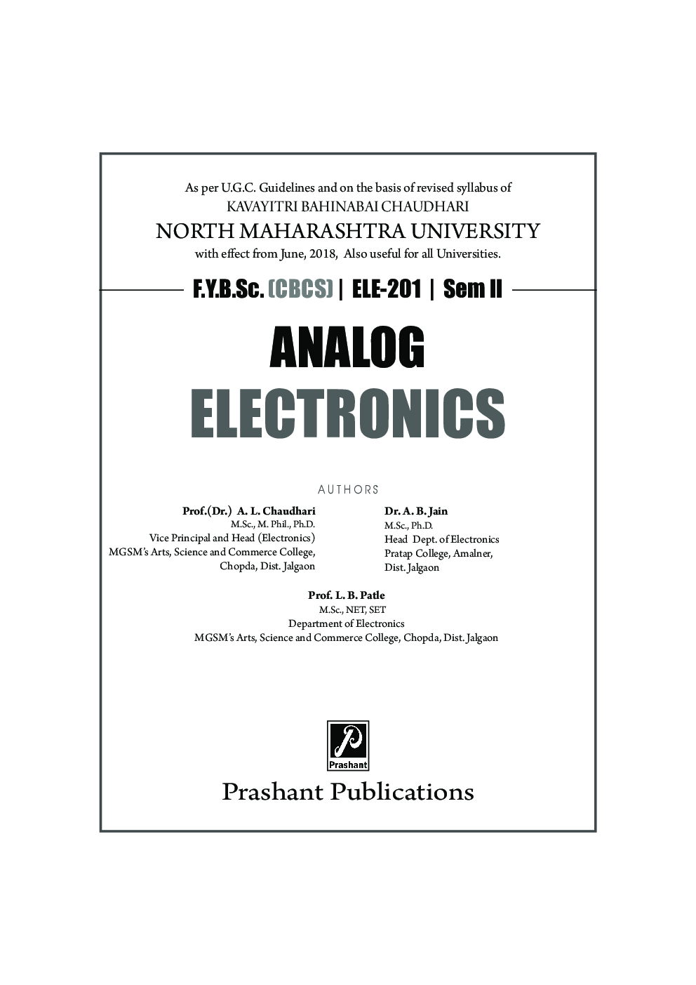 Analog Electronics  - Page 2
