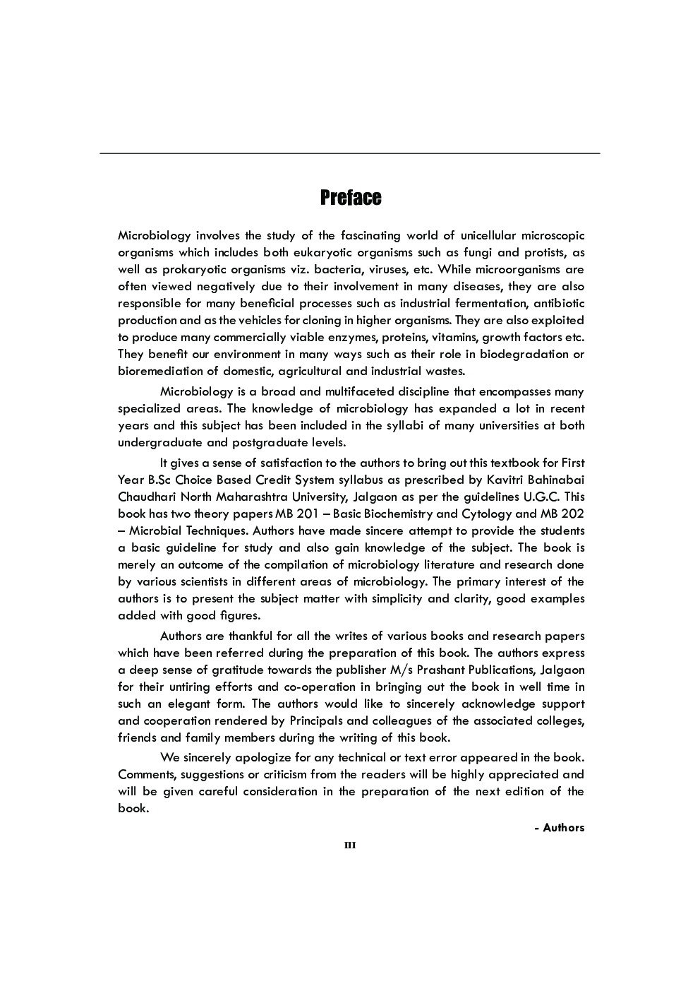 Basic Biochemistry and Cytology Microbial Techniques  - Page 4