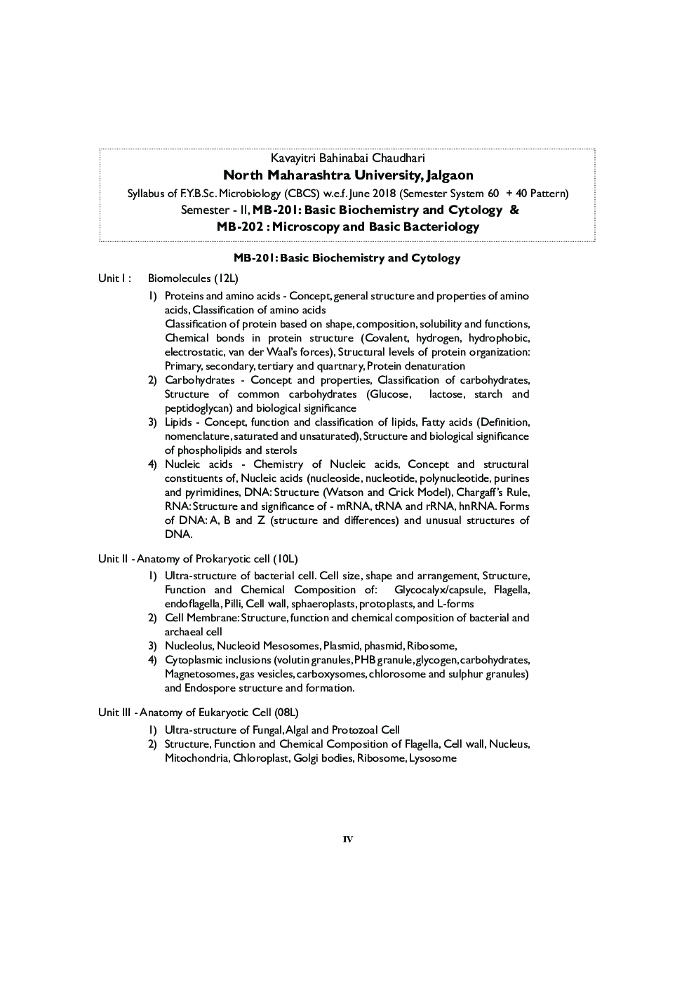 Basic Biochemistry and Cytology Microbial Techniques  - Page 5