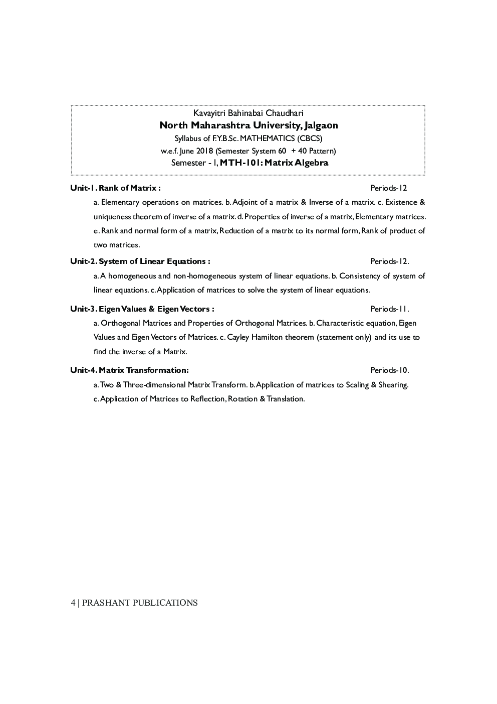 Matrix Algebra  - Page 5