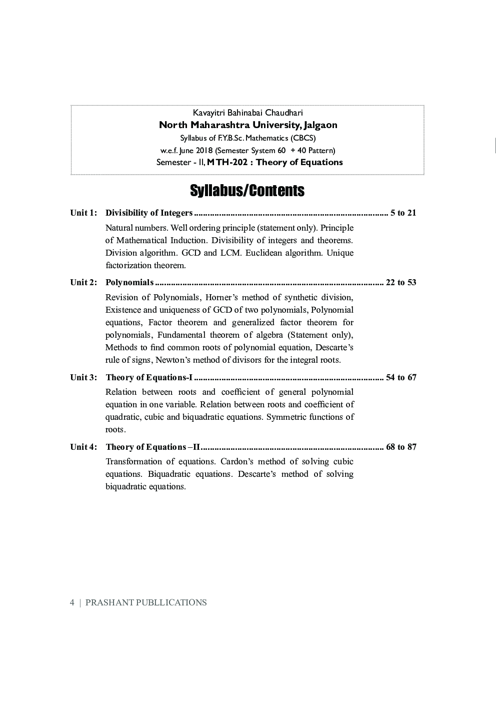 Theory of Equations  - Page 5